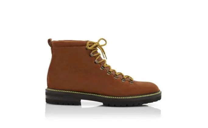 Boots Men Manolo Blahnik CALAURIOMid Brown Calf Suede Lace Up Ankle Boots Boots Men Manolo Blahnik CALAURIOMid Brown Calf Suede Lace Up Ankle Boots