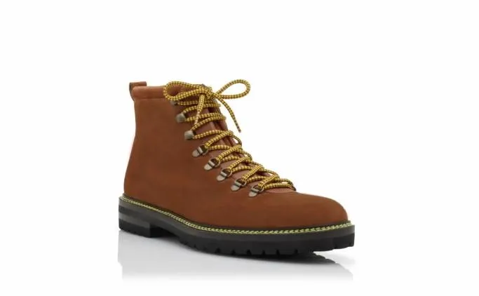 Boots Men Manolo Blahnik CALAURIOMid Brown Calf Suede Lace Up Ankle Boots Boots Men Manolo Blahnik CALAURIOMid Brown Calf Suede Lace Up Ankle Boots
