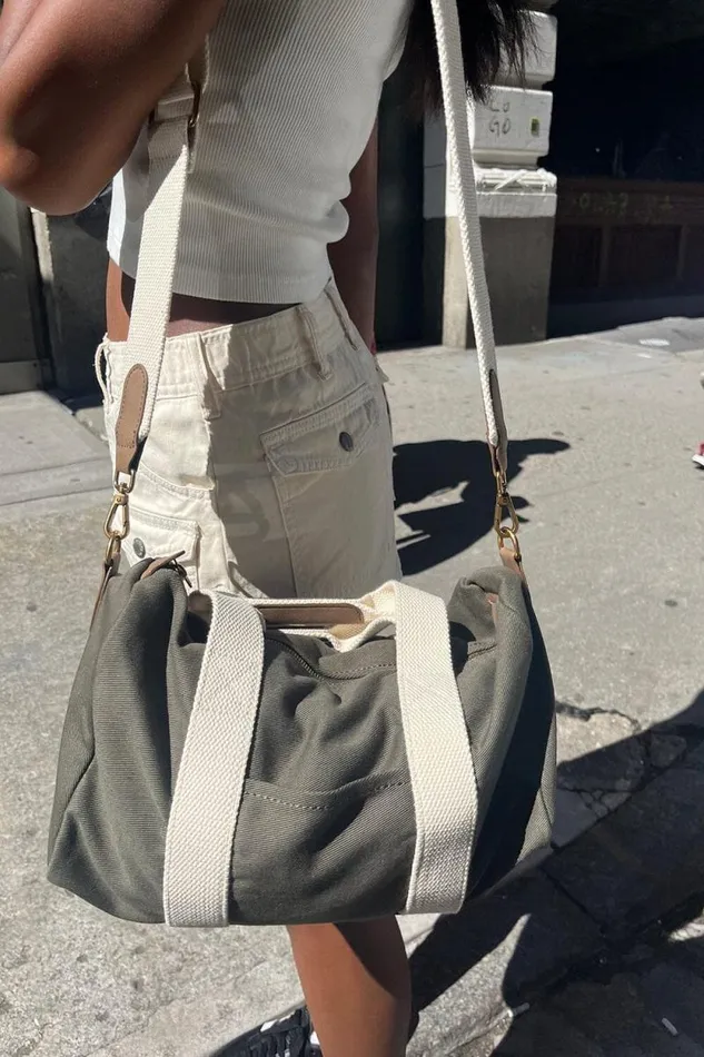 Brandy Melville Bags and Backpacks Mini Duffle Bag Military Green 8211 Women