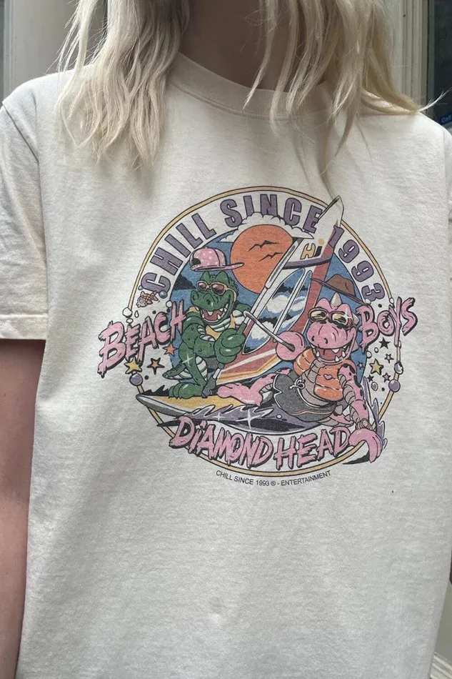 Brandy Melville Graphics Penelope Chill Since Beach Boys Top Ivory 8211 Women
