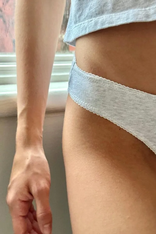 Brandy Melville Intimates Scalloped Underwear Silver Grey 8211 Women