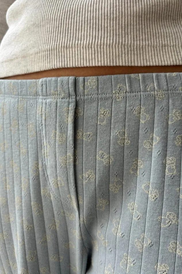 Brandy Melville Pajamas Kiera Teddy Bear Sweatpants Light Blue 8211 Women