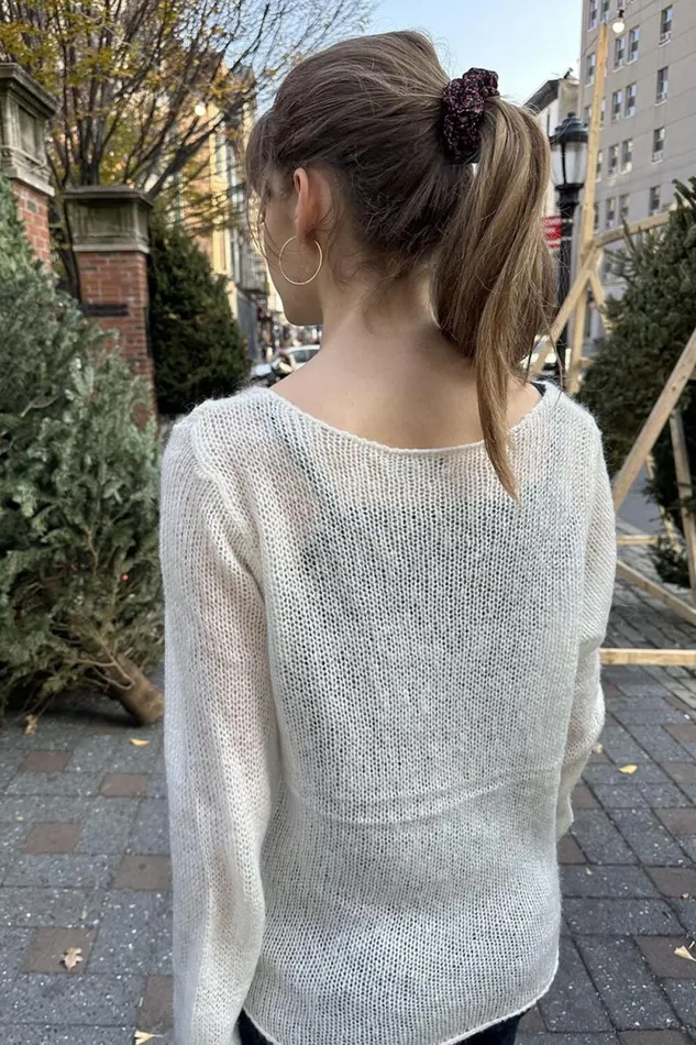 Brandy Melville Sweaters Colette Boat Neck Sweater Ivory 8211 Women