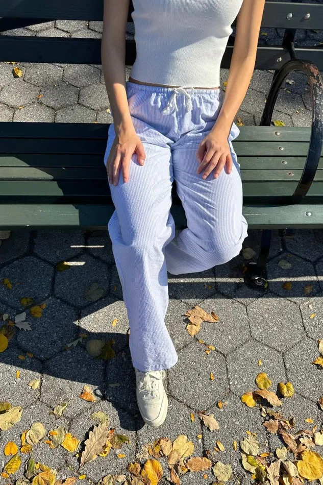 Brandy Melville Sweatpants and Sweatshirts Anastasia Pants Light Blue And White Stripes 8211 Women Brandy Melville Sweatpants and Sweatshirts Anastasia Pants Light Blue And White Stripes 8211 Women