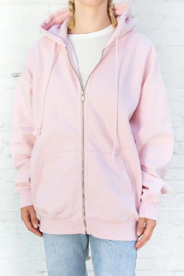 Brandy Melville Sweatpants and Sweatshirts Christy Hoodie Pastel Pink 8211 Women