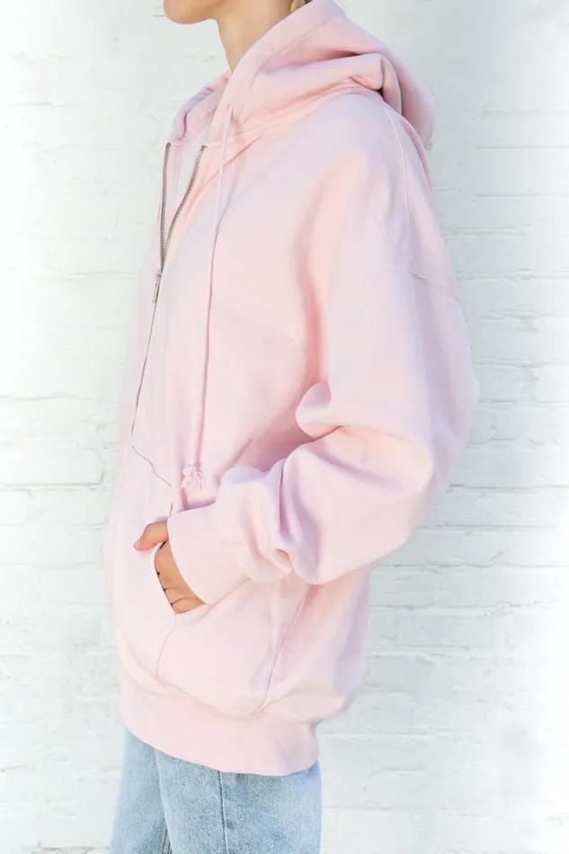 Brandy Melville Sweatpants and Sweatshirts Christy Hoodie Pastel Pink 8211 Women