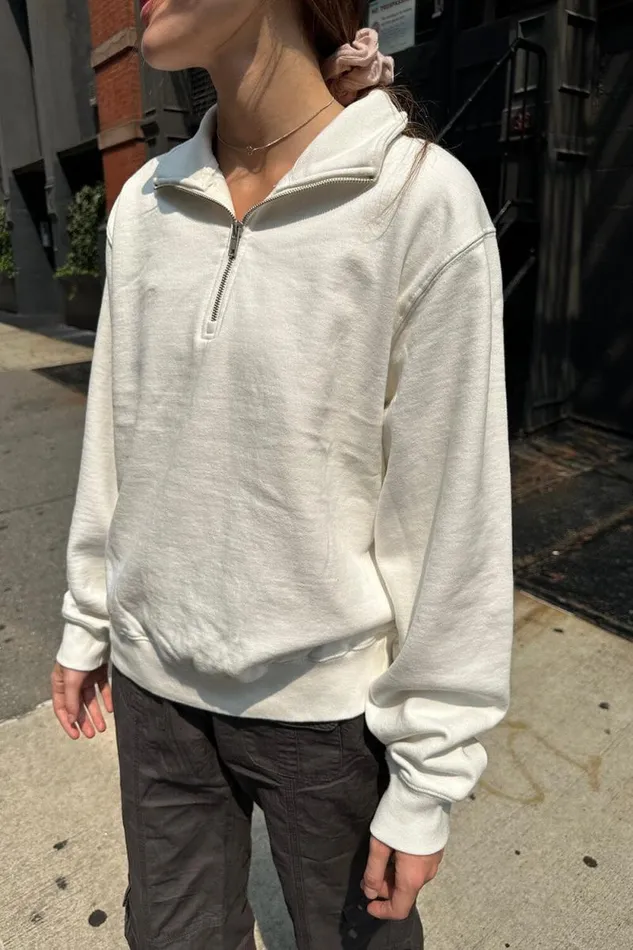 Brandy Melville Sweatpants and Sweatshirts Missy Sweatshirt Natural White 8211 Women