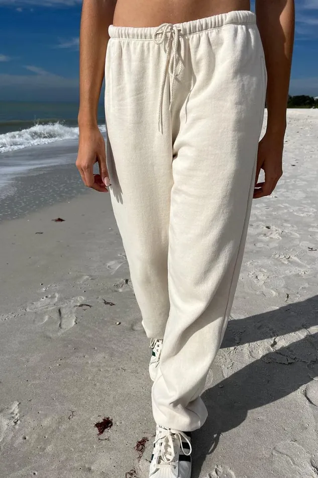 Brandy Melville Sweatpants and Sweatshirts Rosa Tie Sweatpants Ivory 8211 Women Brandy Melville Sweatpants and Sweatshirts Rosa Tie Sweatpants Ivory 8211 Women
