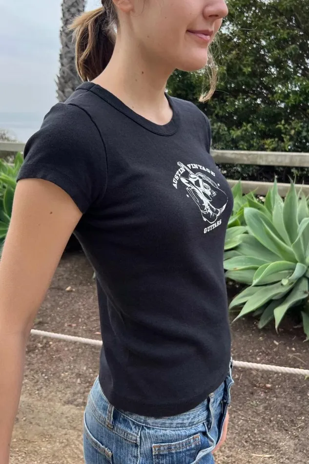 Brandy Melville Tops Hailie Austin Vintage Guitars Top Black 8211 Women