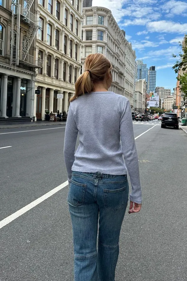 Brandy Melville Tops Tori Thermal Top Heather Grey 8211 Women Brandy Melville Tops Tori Thermal Top Heather Grey 8211 Women