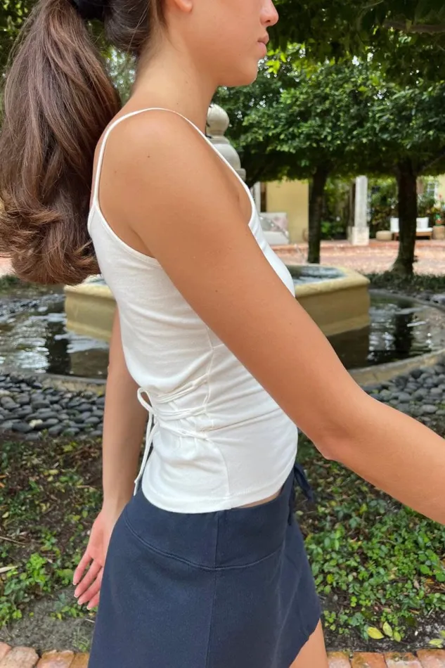 Brandy Melville Tops Victoria Tank Natural White 8211 Women