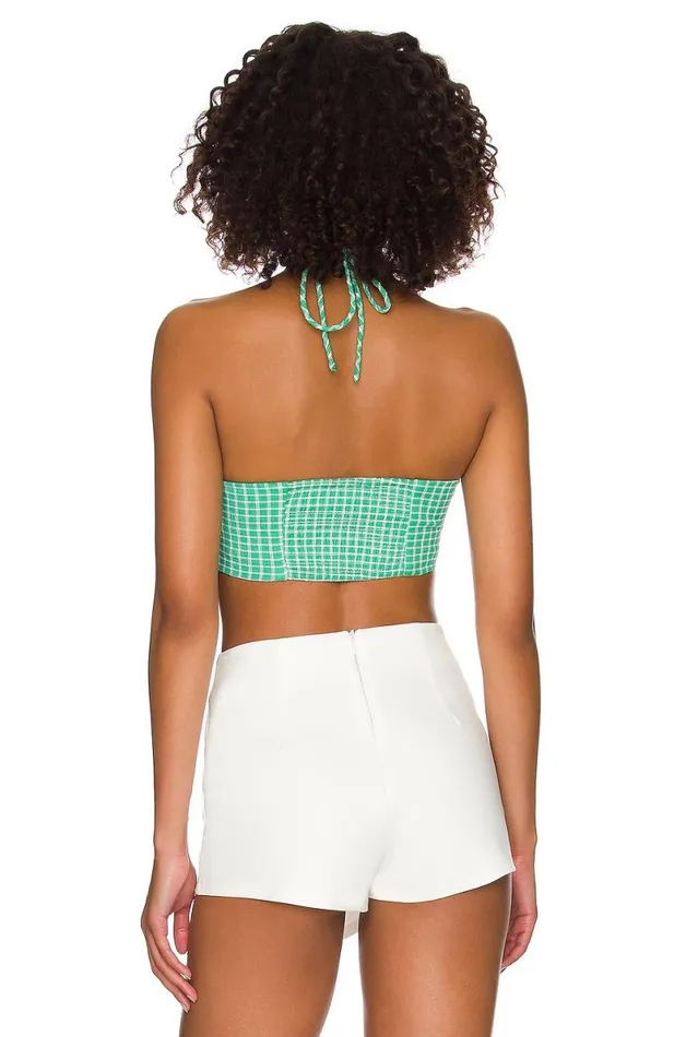 Brielle Cropped Top Green Women Lovers and Friends Tops