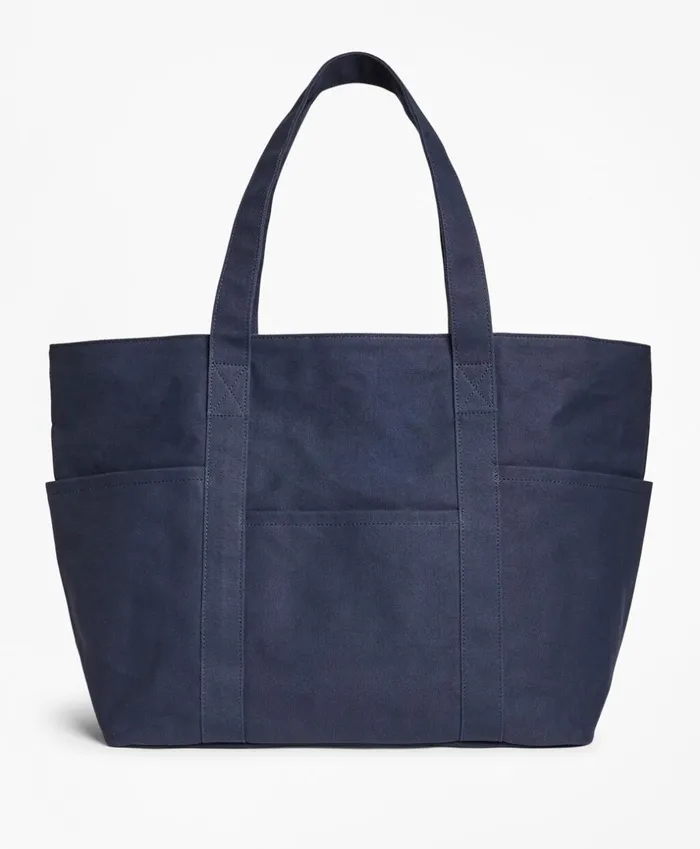 Brooks Brothers Briefcases and Luggage Canvas Tote Bag Navy 8211 Men