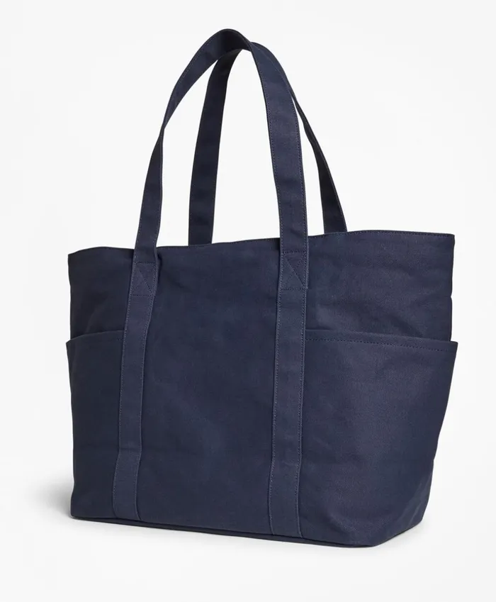 Brooks Brothers Briefcases and Luggage Canvas Tote Bag Navy 8211 Men