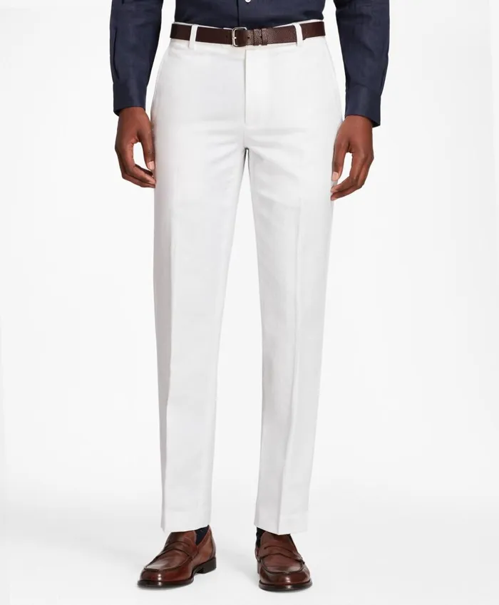 Brooks Brothers Casual Pants Milano Fit Linen And Cotton Chinos White 8211 Men Brooks Brothers Casual Pants Milano Fit Linen And Cotton Chinos White 8211 Men