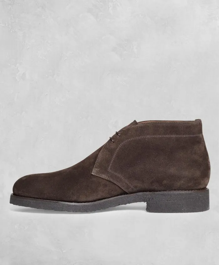 Brooks Brothers Dress and Casual Shoes Golden Fleece Suede Chukka Boots Brown 8211 Men