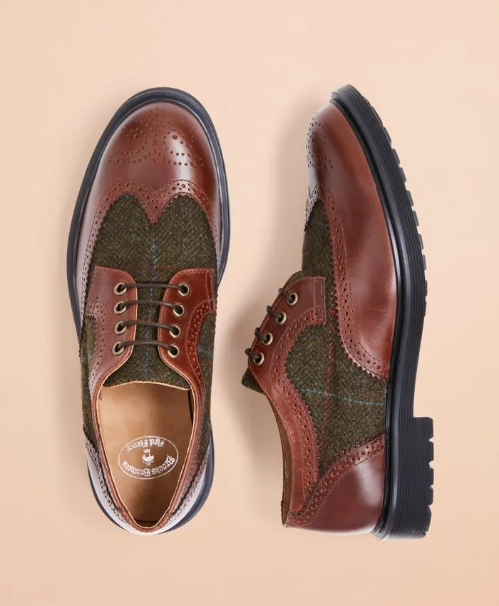Brooks Brothers Dress and Casual Shoes TwoTone Brogue Dress Shoes Dark Brown 8211 Men Brooks Brothers Dress and Casual Shoes TwoTone Brogue Dress Shoes Dark Brown 8211 Men