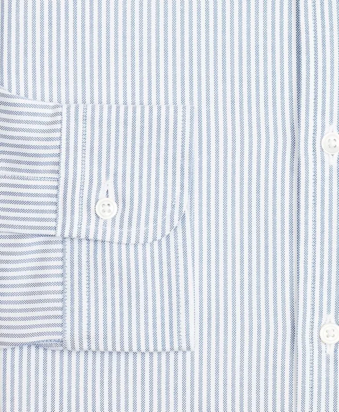 Brooks Brothers Dress Shirts Original Polo ButtonDown Oxford Madison ClassicFit Dress Shirt Stripe Dark Blue 8211 Men