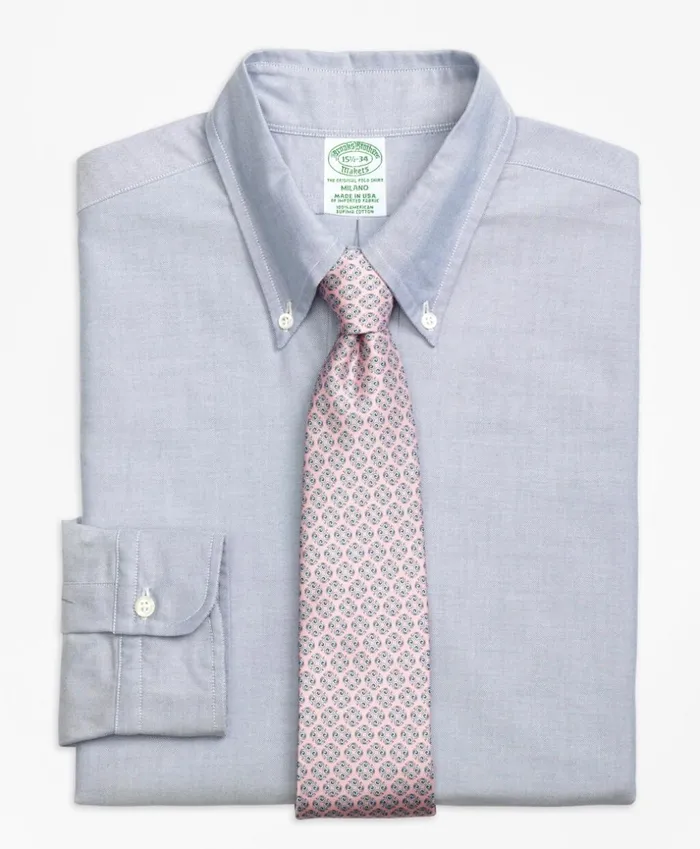 Brooks Brothers Dress Shirts Original Polo ButtonDown Oxford Milano SlimFit Dress Shirt Blue 8211 Men Brooks Brothers Dress Shirts Original Polo ButtonDown Oxford Milano SlimFit Dress Shirt Blue 8211 Men
