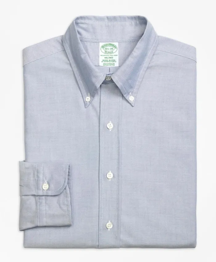 Brooks Brothers Dress Shirts Original Polo ButtonDown Oxford Milano SlimFit Dress Shirt Blue 8211 Men Brooks Brothers Dress Shirts Original Polo ButtonDown Oxford Milano SlimFit Dress Shirt Blue 8211 Men