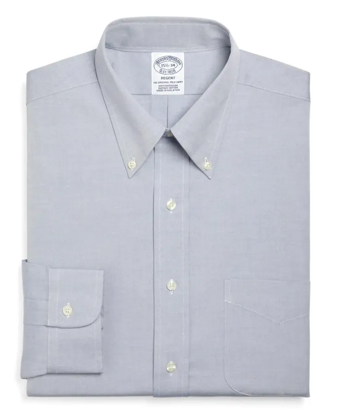 Brooks Brothers Dress Shirts Regent Fitted Dress Shirt ButtonDown Collar Blue 8211 Men Brooks Brothers Dress Shirts Regent Fitted Dress Shirt ButtonDown Collar Blue 8211 Men