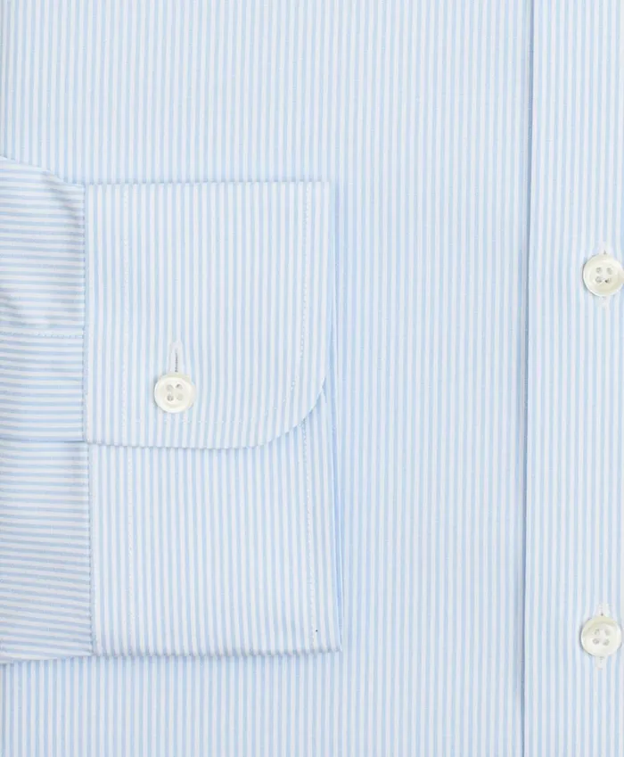 Brooks Brothers Dress Shirts Stretch Madison ClassicFit Dress Shirt NonIron Poplin English Collar Fine Stripe Light Blue 8211 Men Brooks Brothers Dress Shirts Stretch Madison ClassicFit Dress Shirt NonIron Poplin English Collar Fine Stripe Light Blue 8211 Men
