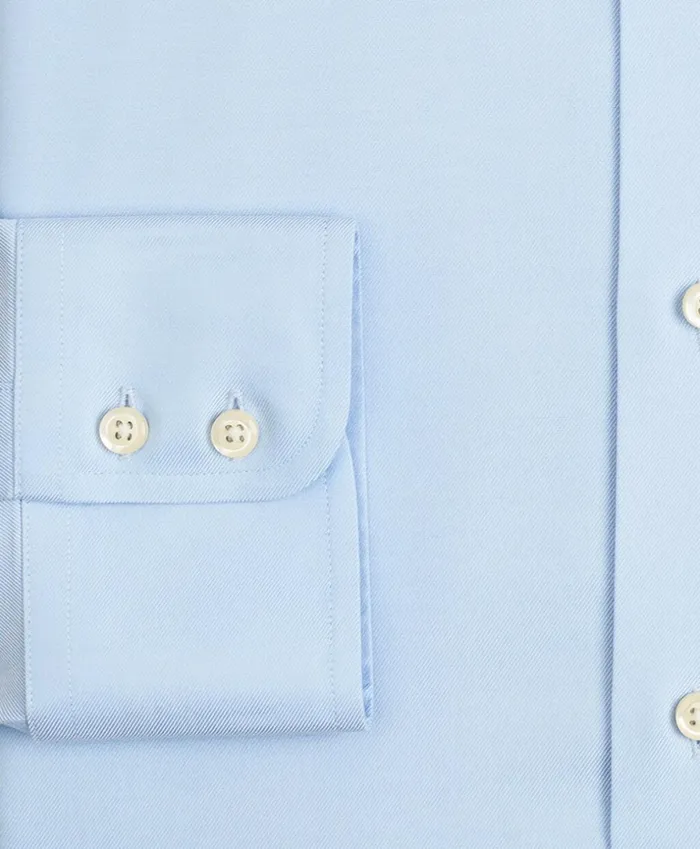 Brooks Brothers Dress Shirts Stretch Milano SlimFit Dress Shirt NonIron Twill ButtonDown Collar Light Blue 8211 Men Brooks Brothers Dress Shirts Stretch Milano SlimFit Dress Shirt NonIron Twill ButtonDown Collar Light Blue 8211 Men