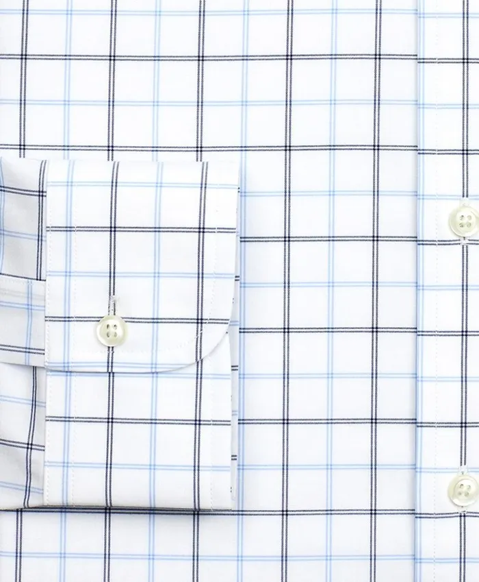 Brooks Brothers Dress Shirts Stretch Soho ExtraSlimFit Dress Shirt NonIron Poplin Ainsley Collar DoubleGrid Check Blue 8211 Men Brooks Brothers Dress Shirts Stretch Soho ExtraSlimFit Dress Shirt NonIron Poplin Ainsley Collar DoubleGrid Check Blue 8211 Men