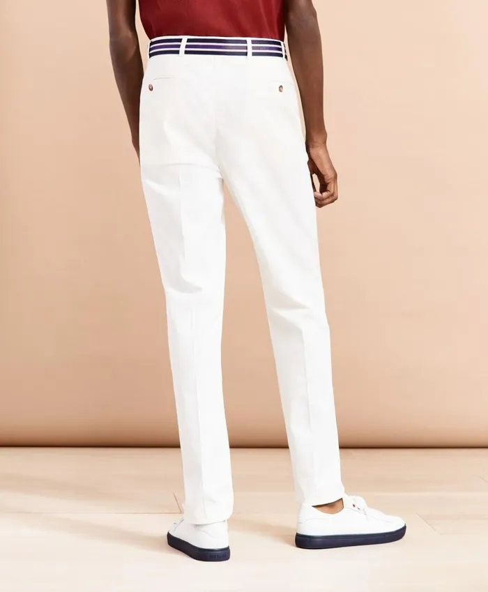Brooks Brothers Dress Trousers CottonBlend Stretch Trousers White 8211 Men Brooks Brothers Dress Trousers CottonBlend Stretch Trousers White 8211 Men