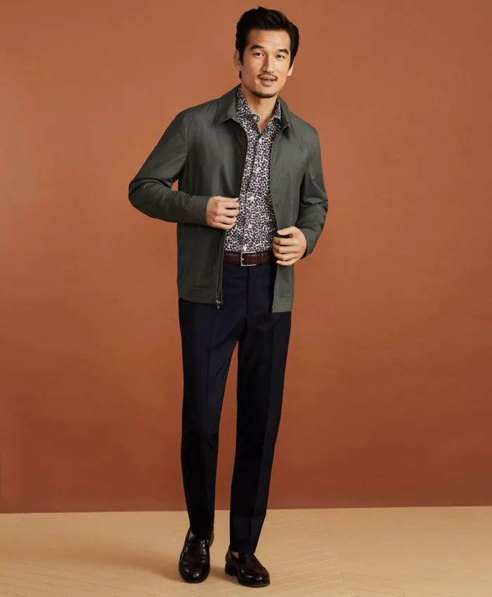 Brooks Brothers Dress Trousers Golden Fleece Sea Island Cotton Chino Trousers Navy 8211 Men