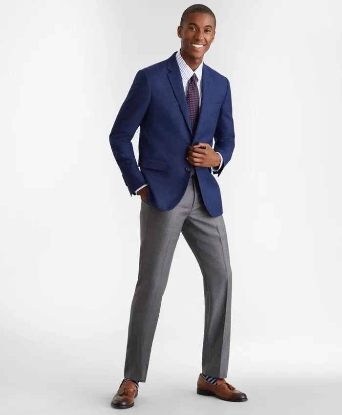 Brooks Brothers Dress Trousers Milano Fit Wool Trousers Grey 8211 Men Brooks Brothers Dress Trousers Milano Fit Wool Trousers Grey 8211 Men