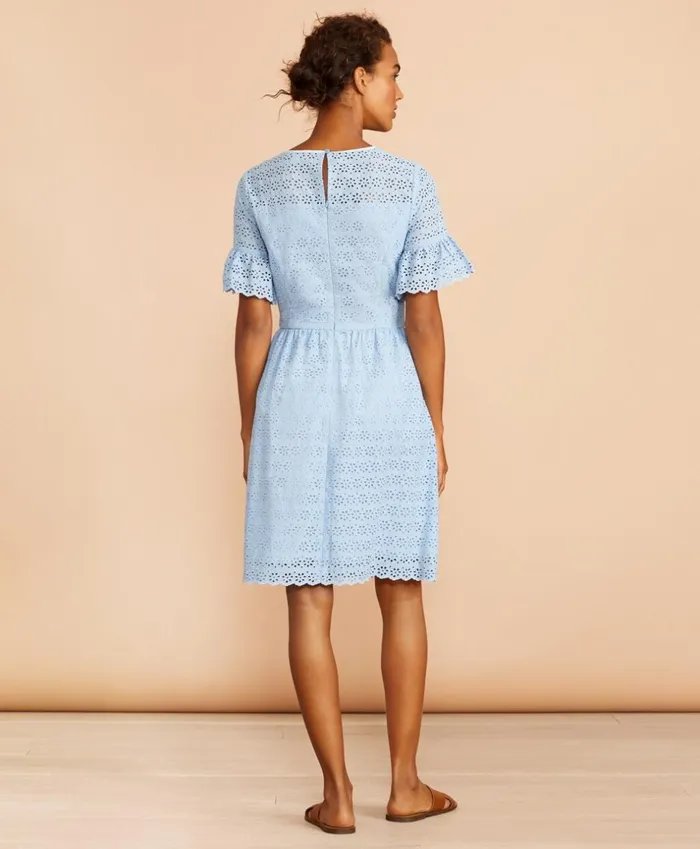 Brooks Brothers Dresses Cotton Eyelet Dress Light Blue 8211 Women Brooks Brothers Dresses Cotton Eyelet Dress Light Blue 8211 Women
