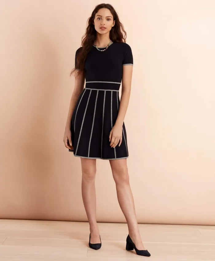 Brooks Brothers Dresses MilanoKnit Sweater Dress Navy 8211 Women