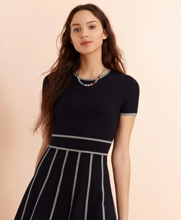 Brooks Brothers Dresses MilanoKnit Sweater Dress Navy 8211 Women