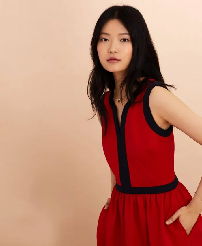 Brooks Brothers Dresses Ponte Knit ALine Dress Red 8211 Women