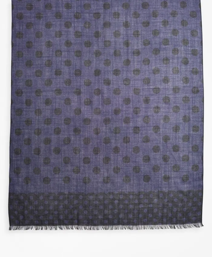 Brooks Brothers Hats Gloves and Scarves Dot Print Scarf Grey 8211 Men Brooks Brothers Hats Gloves and Scarves Dot Print Scarf Grey 8211 Men