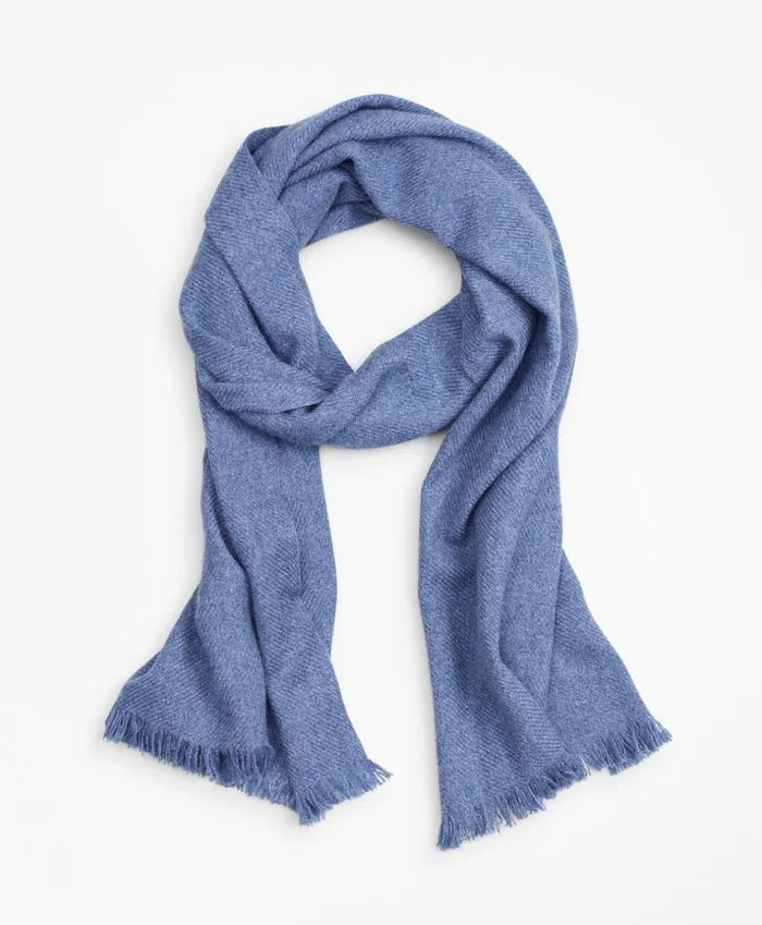 Brooks Brothers Hats Gloves and Scarves Golden Fleece Cashmere Scarf Denim Blue 8211 Men Brooks Brothers Hats Gloves and Scarves Golden Fleece Cashmere Scarf Denim Blue 8211 Men