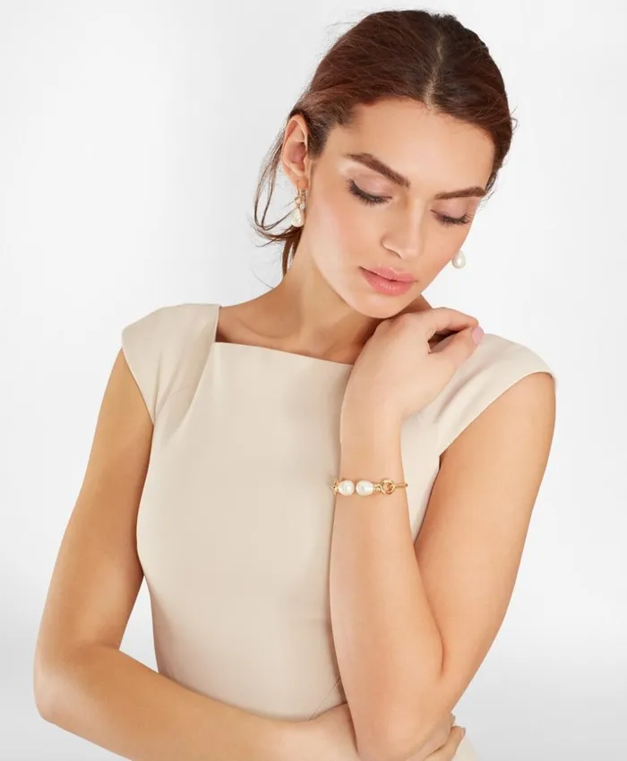 Brooks Brothers Jewelry Baroque Glass Pearl Drop Earrings Gold 8211 Women
