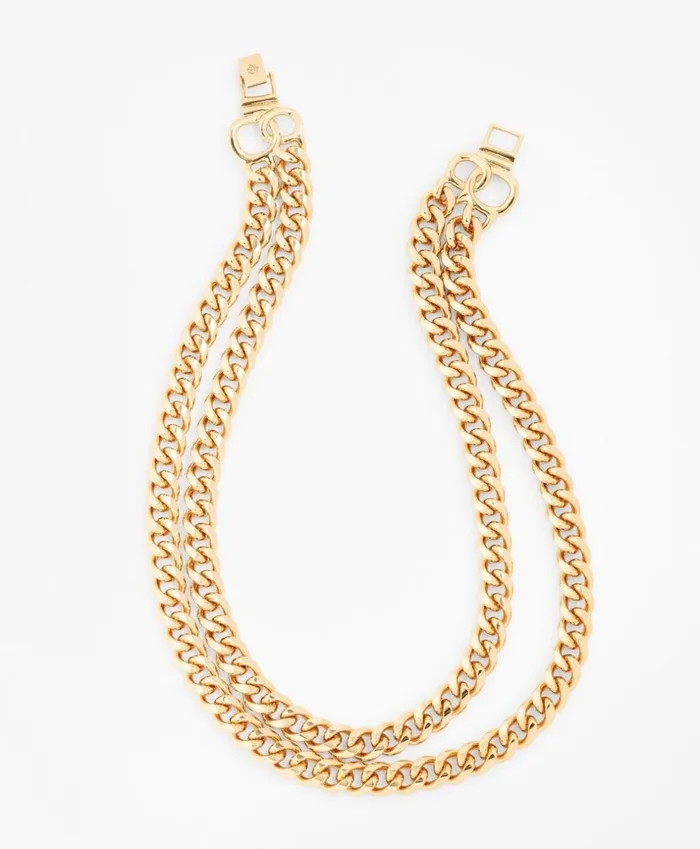 Brooks Brothers Jewelry GoldPlated TwoStrand Curb Chain Necklace Gold 8211 Women Brooks Brothers Jewelry GoldPlated TwoStrand Curb Chain Necklace Gold 8211 Women