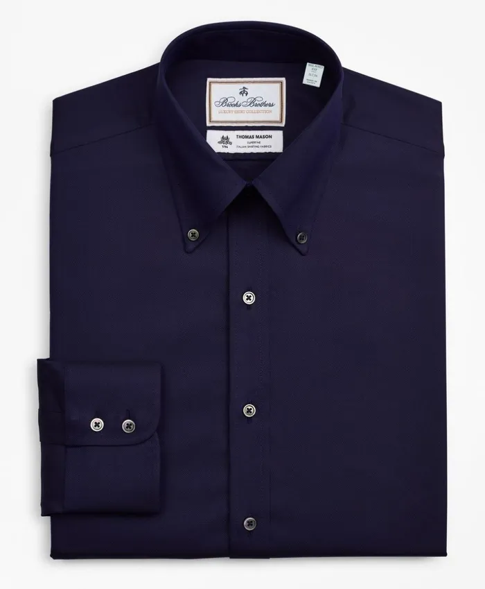 Brooks Brothers Luxury Shirts Luxury Collection Milano SlimFit Dress Shirt ButtonDown Collar Stripe Navy 8211 Men Brooks Brothers Luxury Shirts Luxury Collection Milano SlimFit Dress Shirt ButtonDown Collar Stripe Navy 8211 Men