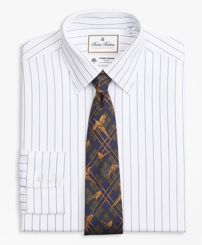 Brooks Brothers Luxury Shirts Luxury Collection Regent Fitted Dress Shirt Franklin Spread Collar Pinstripe White 8211 Men Brooks Brothers Luxury Shirts Luxury Collection Regent Fitted Dress Shirt Franklin Spread Collar Pinstripe White 8211 Men