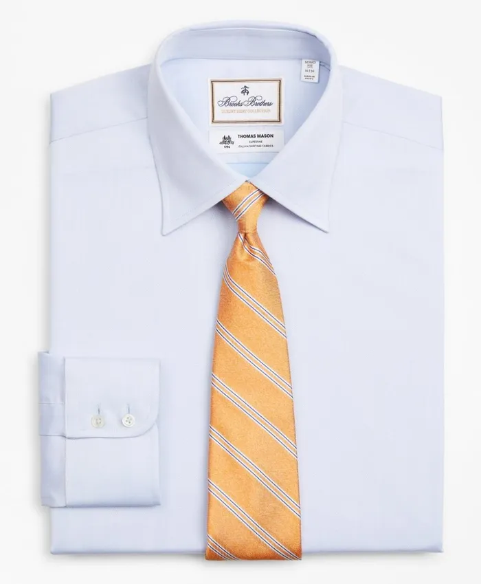 Brooks Brothers Luxury Shirts Luxury Collection Soho ExtraSlimFit Dress Shirt Franklin Spread Collar Herringbone Light Blue 8211 Men Brooks Brothers Luxury Shirts Luxury Collection Soho ExtraSlimFit Dress Shirt Franklin Spread Collar Herringbone Light Blue 8211 Men