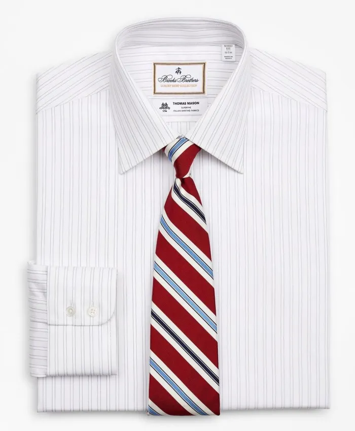 Brooks Brothers Luxury Shirts Luxury Collection Soho ExtraSlimFit Dress Shirt Franklin Spread Collar Stripe White 8211 Men Brooks Brothers Luxury Shirts Luxury Collection Soho ExtraSlimFit Dress Shirt Franklin Spread Collar Stripe White 8211 Men