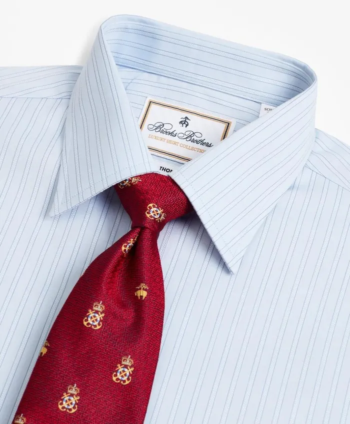 Brooks Brothers Luxury Shirts Luxury Collection Soho ExtraSlimFit Dress Shirt Franklin Spread Collar Textured Stripe Light Blue 8211 Men Brooks Brothers Luxury Shirts Luxury Collection Soho ExtraSlimFit Dress Shirt Franklin Spread Collar Textured Stripe Light Blue 8211 Men