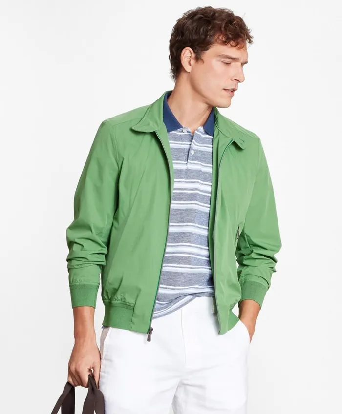 Brooks Brothers Outerwear Ultralight Stretch Bomber Jacket Bright Green 8211 Men Brooks Brothers Outerwear Ultralight Stretch Bomber Jacket Bright Green 8211 Men