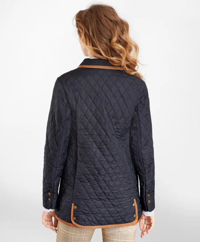 Brooks Brothers Outerwear WaterRepellent Quilted Car Coat Black 8211 Women Brooks Brothers Outerwear WaterRepellent Quilted Car Coat Black 8211 Women