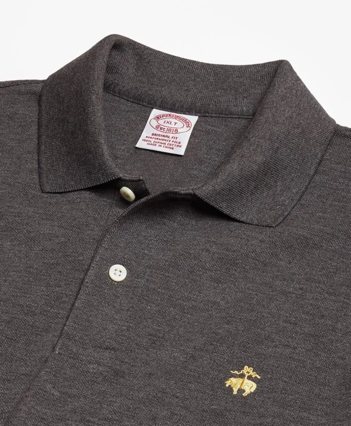 Brooks Brothers Polos and TShirts Big and Tall Supima Cotton Performance Polo Shirt Charcoal 8211 Men Brooks Brothers Polos and TShirts Big and Tall Supima Cotton Performance Polo Shirt Charcoal 8211 Men