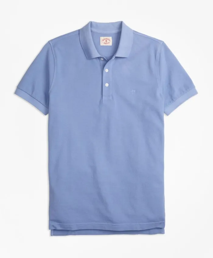Brooks Brothers Polos and TShirts GarmentDyed Cotton Pique Polo Shirt Light Blue 8211 Men Brooks Brothers Polos and TShirts GarmentDyed Cotton Pique Polo Shirt Light Blue 8211 Men
