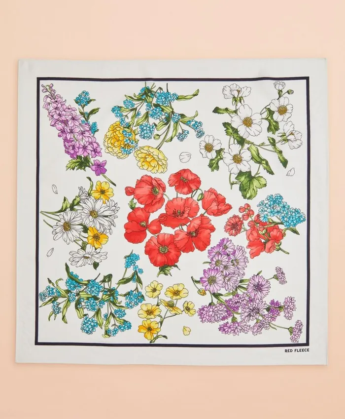 Brooks Brothers Scarves Hats and Gloves FloralPrint Silk Square Scarf Whitemulti 8211 Women Brooks Brothers Scarves Hats and Gloves FloralPrint Silk Square Scarf Whitemulti 8211 Women