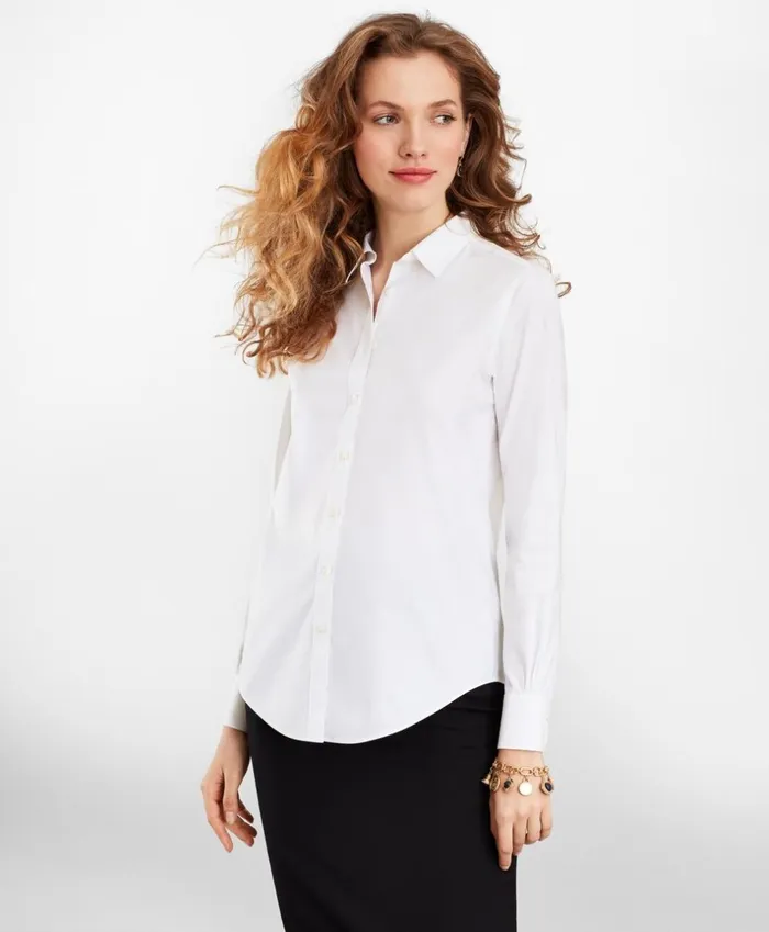 Brooks Brothers Shirts and Tops NonIron ClassicFit Dress Shirt White 8211 Women Brooks Brothers Shirts and Tops NonIron ClassicFit Dress Shirt White 8211 Women